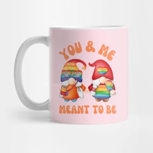 You & Me Meant To Be | Lesbian Couple Pride Rainbow Mug